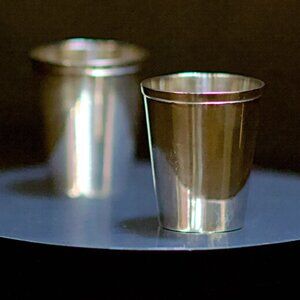 Gran Monterrey Vintage Mexican Sterling Silver Jigger set; w/ silver marks; 36g